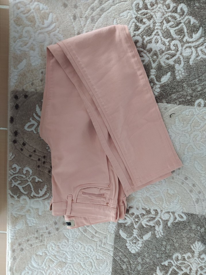 bayan pudra rengi pantolon - Görsel 3