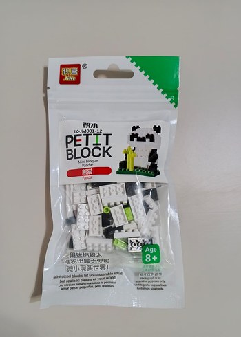 Renkli Mini Panda Blok Seti