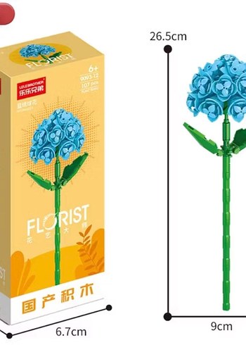 Diğer Renkli Mavi Lego Çiçek Seti