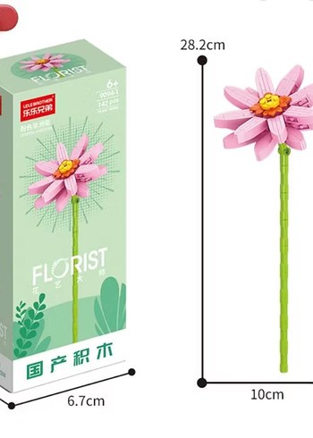 Diğer Pembe Pastel LEGO Çiçek Seti
