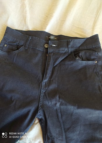 32 Beden siyah Renk Kadın lacivert i Desenli Mini Denim Jean