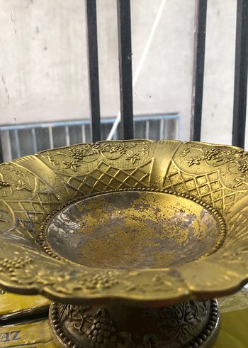 Üzüm Desenli Dekoratif Tabak