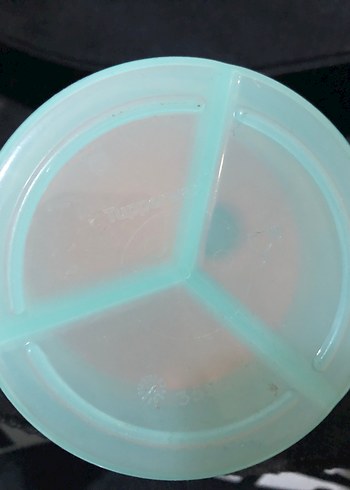 Renkli Bebek mama kabı Turuncu Kapaklı - Görsel 3