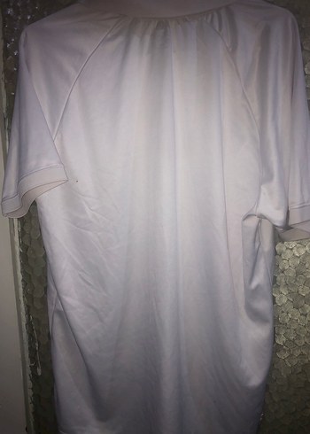 Beyaz Erkek Polo Tişört, Kısa Kollu, Salaş - Görsel 5