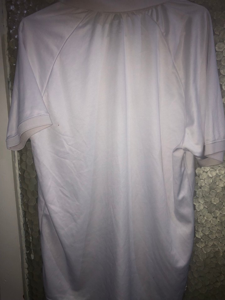 Beyaz Erkek Polo Tişört, Kısa Kollu, Salaş - Görsel 5