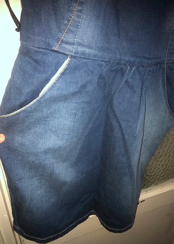 Kadın Kot Denim Elbise - Görsel 8