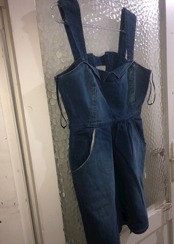 Kadın Kot Denim Elbise - Görsel 3