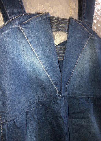 Kadın Kot Denim Elbise - Görsel 5