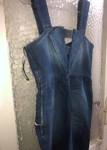 Kadın Kot Denim Elbise - Görsel 2