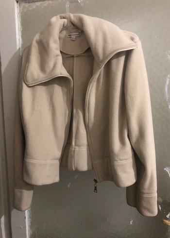 Fermuarlı Bej Kadın Polar Ceket - Görsel 6