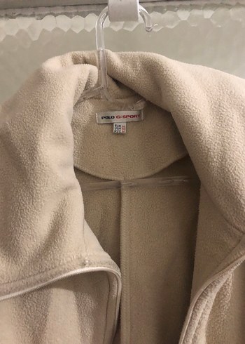 Fermuarlı Bej Kadın Polar Ceket - Görsel 5