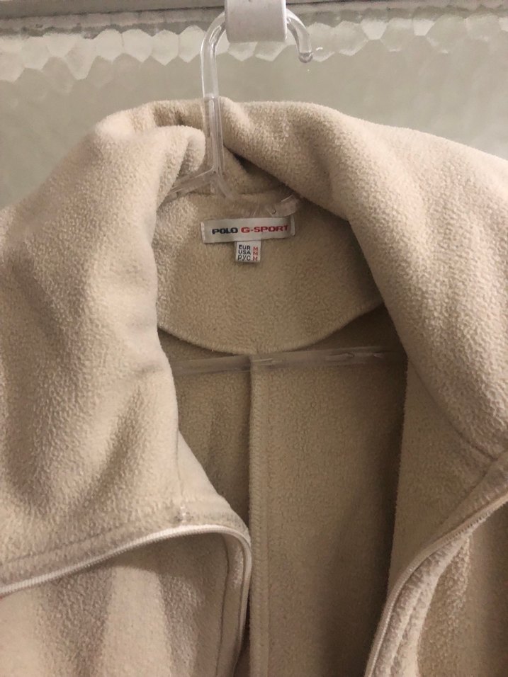 Fermuarlı Bej Kadın Polar Ceket - Görsel 5