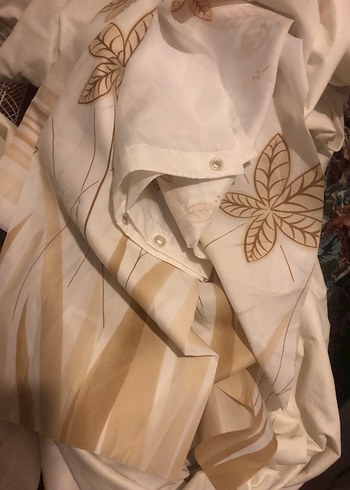 Bohem Çiçek desenli Banyo Perdesi - Görsel 8