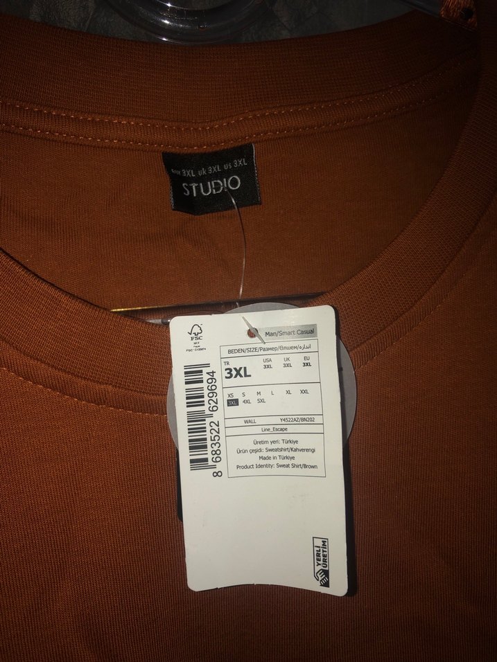 Defacto Erkek Kahverengi Sweatshirt - Görsel 3