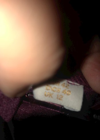 Bordo Uzun Kollu Salaş Kadın Elbise - Görsel 7