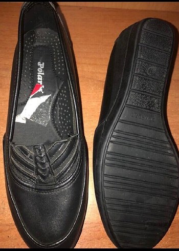 37 Beden Kadın Siyah Dolgu Topuklu Düz Ayakkabı