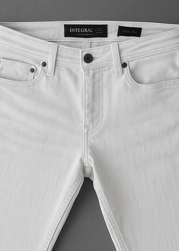 INTEGRAL Beyaz Erkek Regular Fit Jean