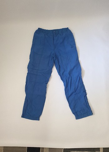 90s Tratt Mavi Nylon Vintage Jogger L - Görsel 2