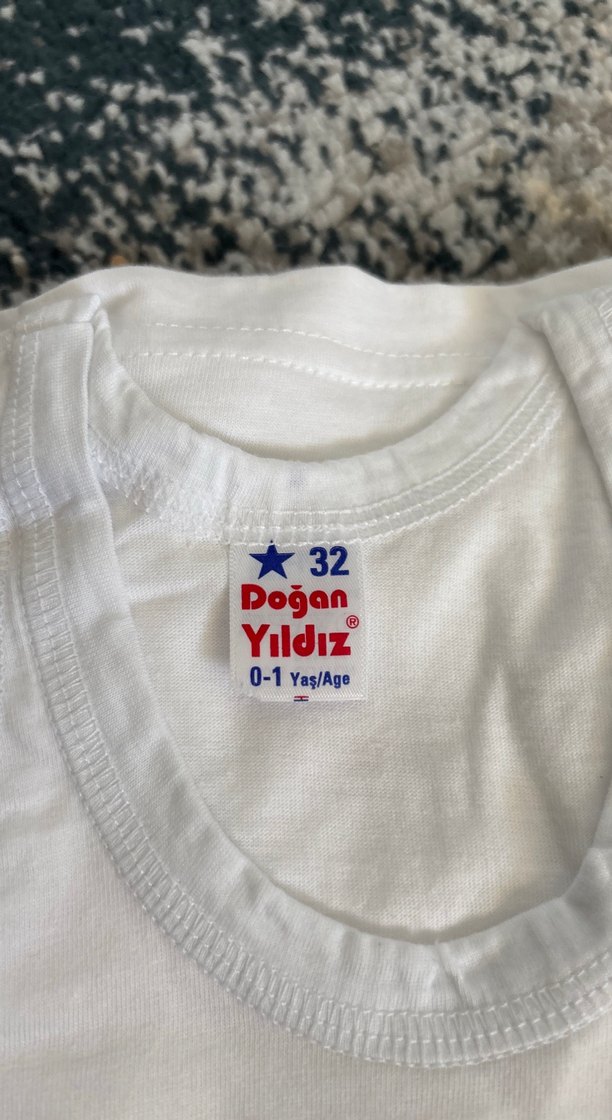 Bebek Beyaz Erkek Çocuk Atlet 6 adet - Görsel 2