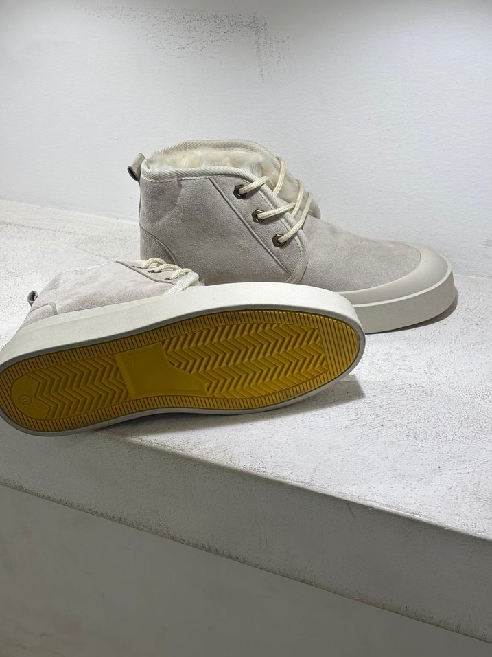 Erkek krem süet bot içi kürklü sıfır kutulu üretimden 40  44 ara - Görsel 4