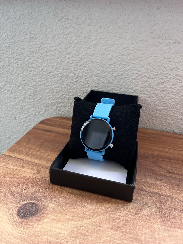 Mavi Kadın Minimalist Dijital Saat - Görsel 4