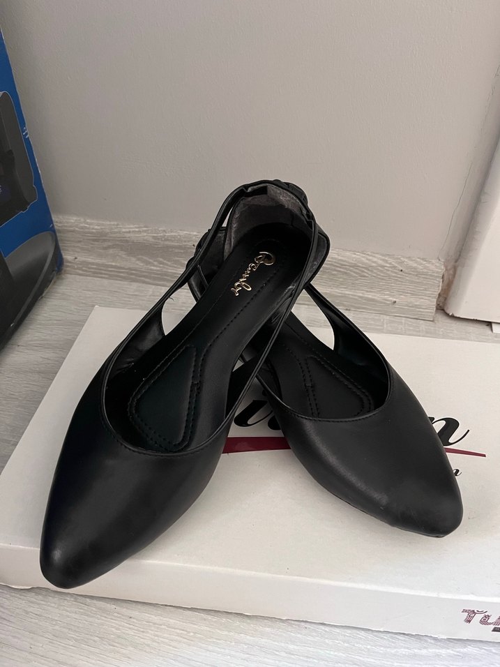 Klasik Siyah Tokalı Kadın Topuklu Ayakkabı - Görsel 5