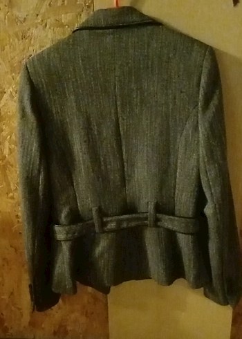 kahve rengi Midi Kadın Blazer Ceket - Görsel 2