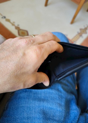 Siyah Minimalist Erkek Cüzdanı - Görsel 2