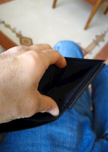 Siyah Minimalist Erkek Cüzdanı - Görsel 3