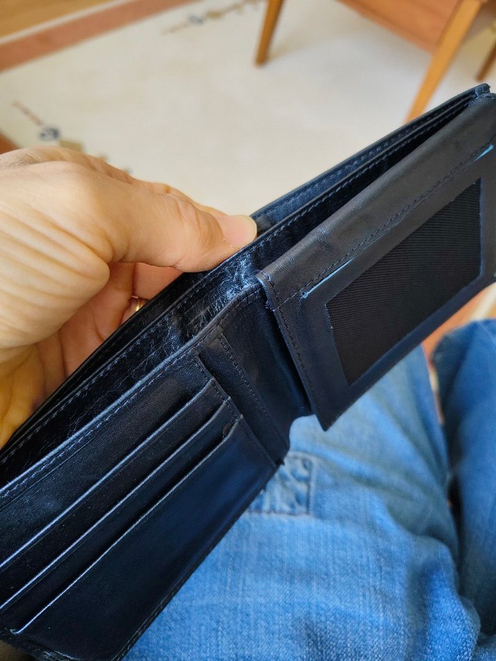 Siyah Minimalist Erkek Cüzdanı - Görsel 4