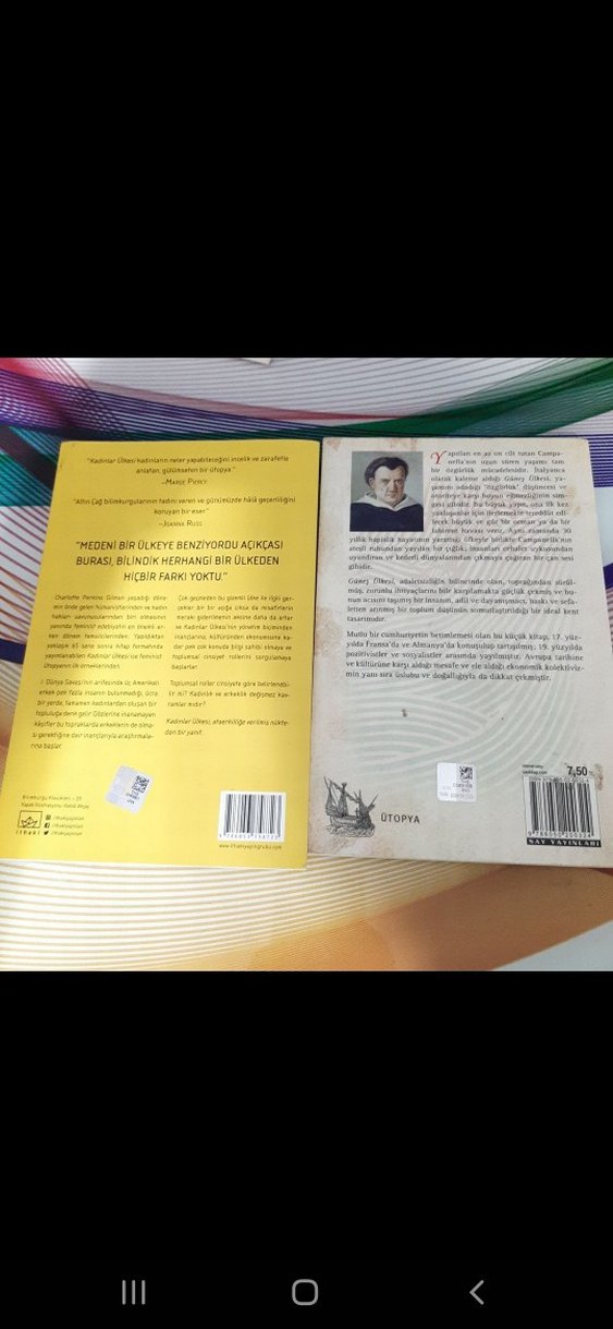 Kadınlar Ülkesi ve Güneş Ülkesi Ütopya Kitapları seti. - Görsel 2