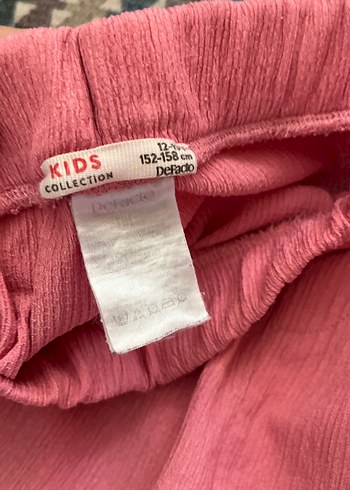 Defacto Pembe Pilili Kadın Keten Pantolon