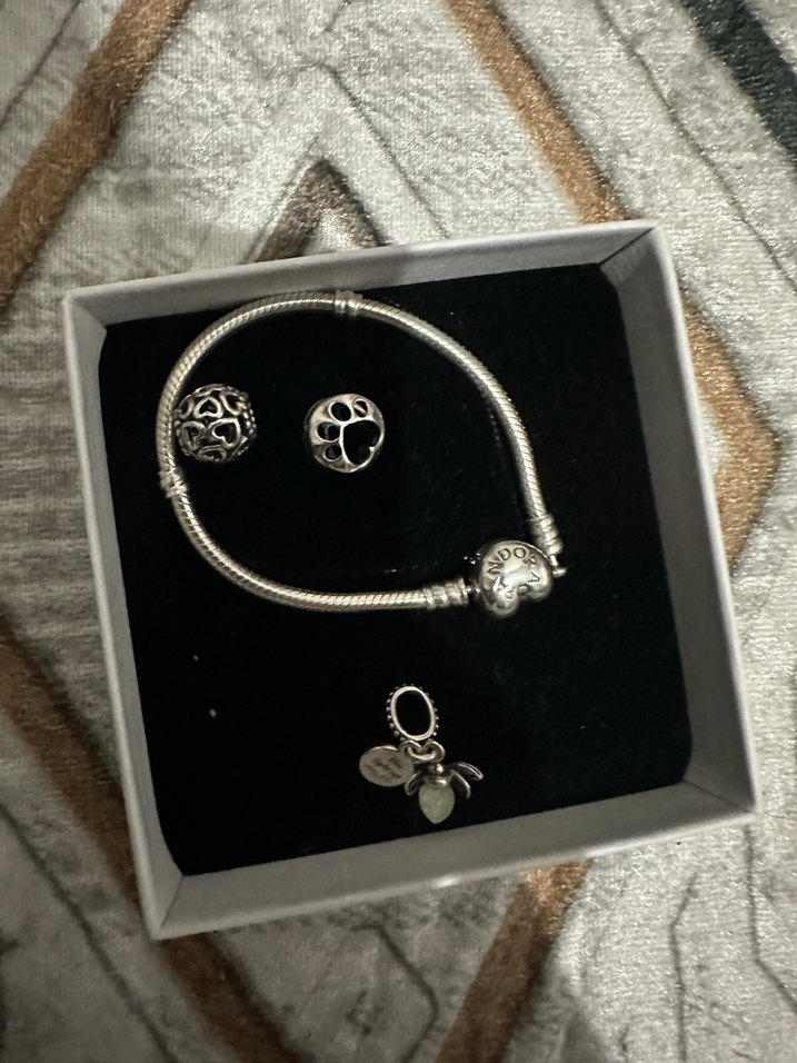 Gri Boncuklu Gotik Kadın Charm Seti teklide  charm alabilirsiniz - Görsel 2