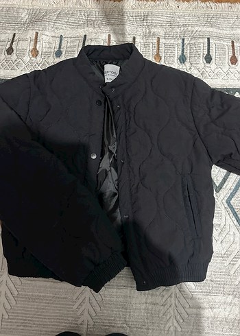 Düğmeli Siyah Kadın Ceket - Görsel 2