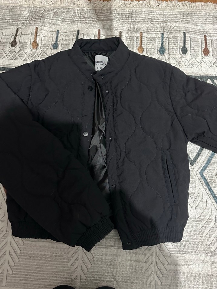 Düğmeli Siyah Kadın Ceket - Görsel 2