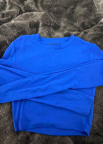 Pembe Uzun kollu crop top - Görsel 2