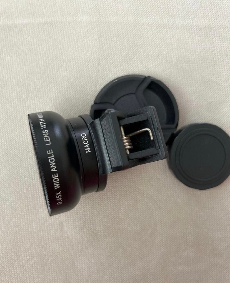 Siyah Bohem Telefon Lens Seti Velcro Klipsli - Görsel 2