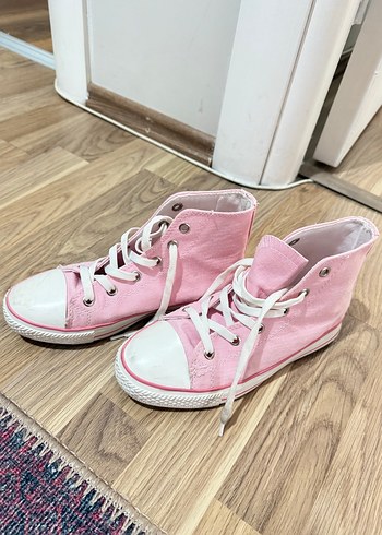 35 Beden Pembe Bağcıklı Kadın Spor Ayakkabı