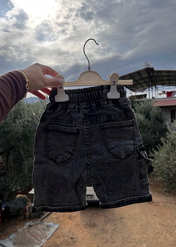 Erkek çocuk Gri Batik Desen  Şort - Görsel 2