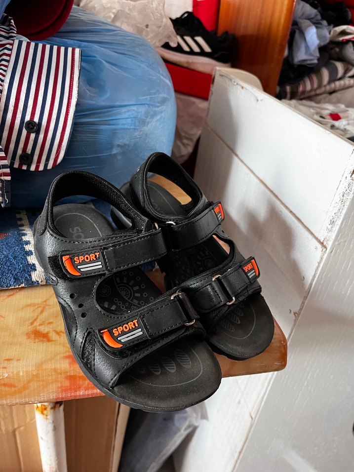 Erkek Çocuk Siyah sandalet - Görsel 2