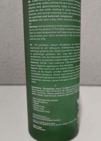  Beden Renk cream co. BHA/PHA Niacinamide Toner 200 ml