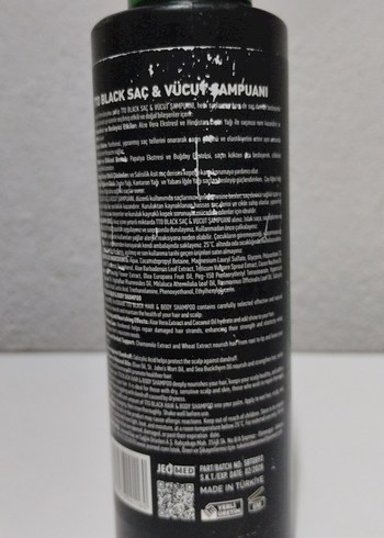  Beden Renk TTO Thermal Black Saç ve Vücut Şampuanı 250 ml