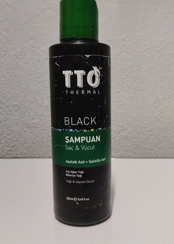 TTO Thermal Black Saç ve Vücut Şampuanı 250 ml
