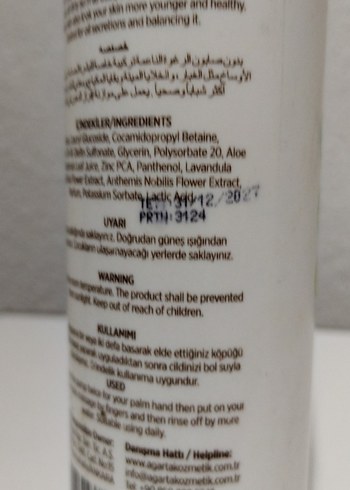  Beden Renk Agarta Hassas Cilt Temizleme Köpüğü