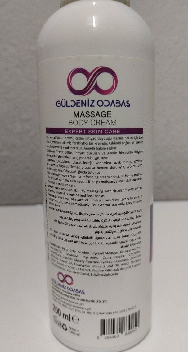 Güldeniz Odabaş Masaj Vücut Kremi - Görsel 4