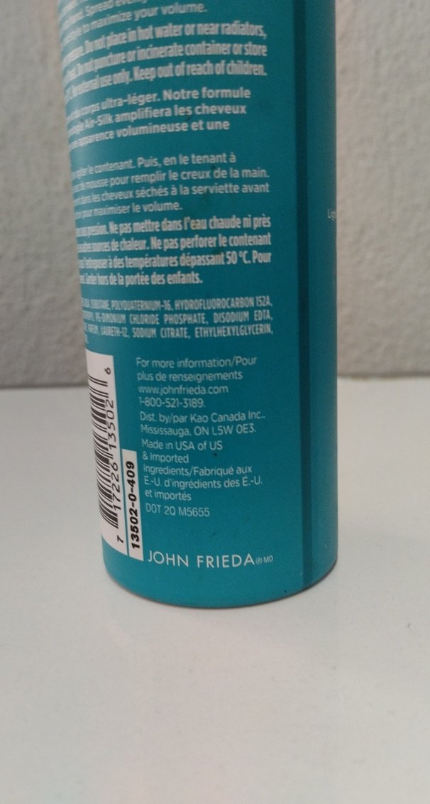 John Frieda Volume Lift Saç Köpüğü 210g - Görsel 5