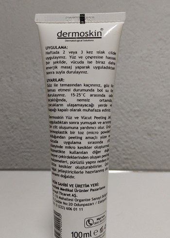 dermoskin yüz ve vücut peeling jel - Görsel 3