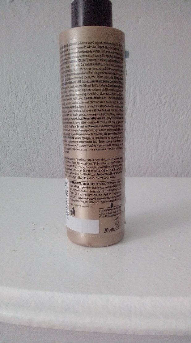 Syoss Keratin İçeren Saç Koruyucu Sprey - Görsel 3