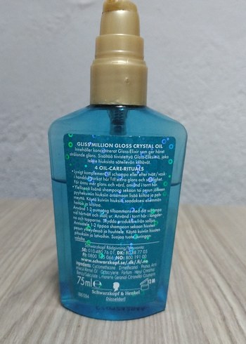 Gliss Million Gloss Crystal Oil Saç Bakım Yağı - Görsel 3