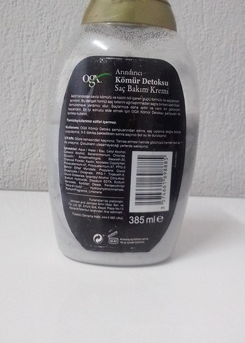 Karbonlu Detox Arındırıcı Saç Kremi 385 ml - Görsel 5